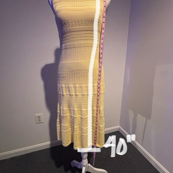 Ralph Lauren yellow knit/crochet dress - Picture 5 of 7